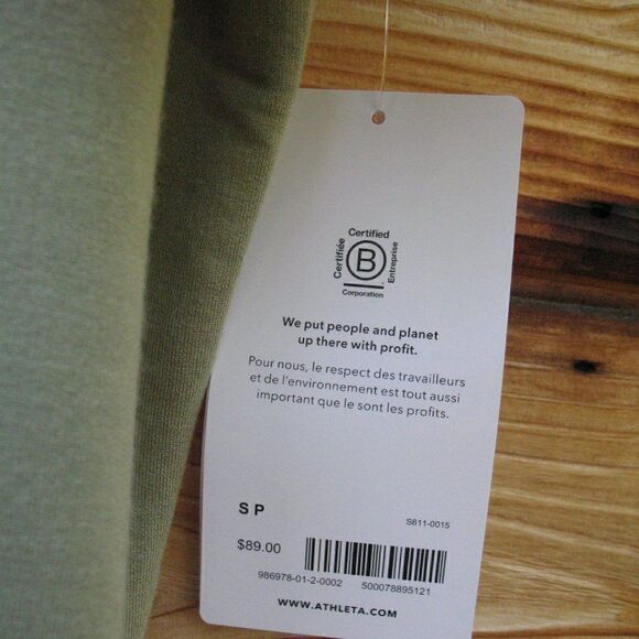 NWT Athleta Purana Plush V Neck Wrap Sweatshirt Top - Picture 9 of 10